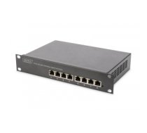 Rūteris Digitus | 8-port Gigabit Ethernet PoE switch | DN-95317 | Unmanaged | Rackmountable | Power supply type Internal