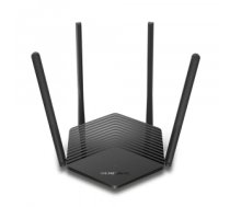 Rūteris Wireless Router|MERCUSYS|1500 Mbps|Wi-Fi 6|IEEE 802.11a/b/g|IEEE 802.11n|IEEE 802.11ac|IEEE 802.11ax|3x10/100/1000M|LAN  WAN ports 1|Number of antennas 4|MR60X