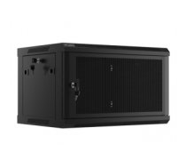 Korpuss serverim Hanging cabinet 19 inches 6U 600x450 perforated doors (flat pack) black