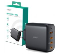 Tīkla lādētājs Wall charger AUKEY PA-B7S Omnia II GaN 3xUSB-C 1xUSB-A PD 3.0 PPS 100W