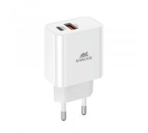 Tīkla lādētājs MOBILE CHARGER WALL/WHITE PS4102 W00 RIVACASE