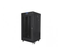 Korpuss serverim Free-standing cabinet 19 inches 22U 600x600 perforated doors LCD (Flat pack) V2 black