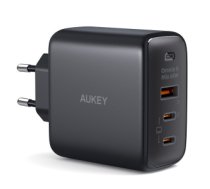 Tīkla lādētājs AUKEY PA-B6T Black Omni a II GaN Wall Charger 3xUSB (2xUSB C+ 1xUSB A) 65W QC PD