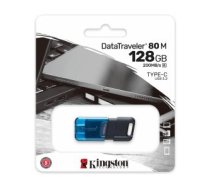 USB atmiņas karte Kingston DataTraveler 80 M USB-C 128GB Zibatmiņa