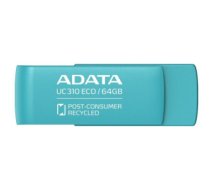 USB atmiņas karte ADATA | USB Flash Drive | UC310 ECO | 64 GB | USB 3.2 Gen1 | Green