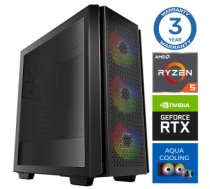 Personālais dators INTOP AQUA Ryzen 5 7600X 16GB DDR5 1TB SSD M.2 NVME RTX3050 6GB no-OS