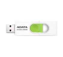 USB atmiņas karte ADATA | USB Flash Drive | UV320 | 256 GB | USB 3.2 Gen1 | White/Green