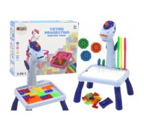 Mini Projector Tetris Table 2in1 Blue Unicorn