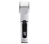 Matu, bārdas trimmeris Adler | Hair Clipper with LCD Display | AD 2839 | Cordless | Number of length steps 6 | White/Black