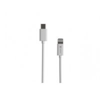 Kabelis LIGHTNING(M)->USB-C(M) CABLE 1M WHITE MFI prat