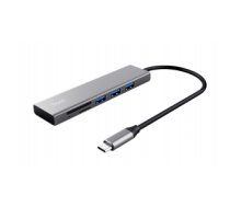 USB hub Trust Halyx USB 3.2 Gen 1 (3.1 Gen 1) Type-C 104 Mbit/s Aluminium