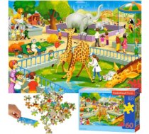 Castorland Zoo Safari Dzīvnieki Puzzle 60gab