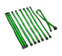 Kabelis PSU kabeļu pagarinātāji Kolink Core Pro Braided Cable Extension Kit 12V-2x6 Type 2 - Venom Green