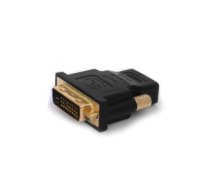 Kabelis Savio CL-21 cable gender changer DVI HDMI Black