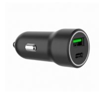 Auto lādētājs Car charger USB-A/USB-C 20W PD black