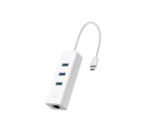 Kabelis TP-LINK UE330C USB 3.0 Type-C to Gigabit Ethernet Network Adapter with 3-Port USB 3.0 Type-A Hub