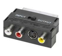 Kabelis Vivanco adapteris SCART - 3xRCA (47048)