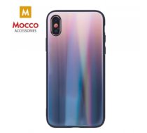 Maciņš Mocco Aurora Glass Silikona Apvalks Priekš Apple iPhone XS Max Brūns - Melns