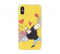 Maciņš Cartoon Network Johnny Bravo Aizmugurējais Silikona Apvalks Priekš Apple iPhone XS Max Love