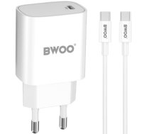 BWOO CDA159 Wall charger Type-C 20W PD + Type-C cable 1m (CDA159C-C)