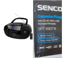 Sencor SPT 3907 B CASSETTE PLAYER WITH CD, FM, Bluetooth (Damaged packaging) (SPT 3907 B DAMAGE)