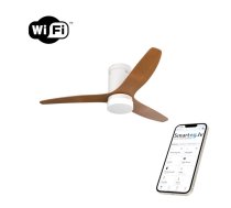 Lampa ar ventilatoru 26W balts/koks Wi-Fi