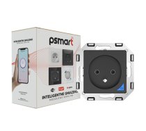 PSMART Mērīšanas ligzda, plastmasa, melna RM WiFi TUYA