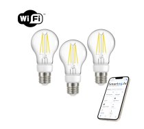 Viedā kvēlspuldze LED E27 7W silta, auksta balta (3 iepakojumi)