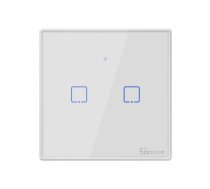 Smart Switch WiFi + RF 433 Sonoff T2 EU TX (2 kanāli)