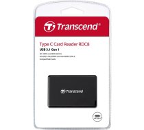 Transcend Type-C Card Reader TS-RDC8K USB 3.1 Gen 1 / USB 3.0 karšu lasītājs