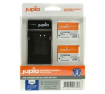 Jupio Kit: 2x Li-90B/Li-92B akumulatori ar 1270mAh ietilpību + USB lādētājs