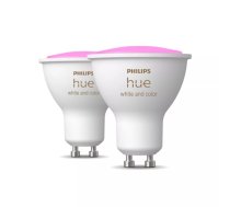 Philips Hue 4.3W GU10 spuldzes 2 gab. visas krāsas 8719514340084