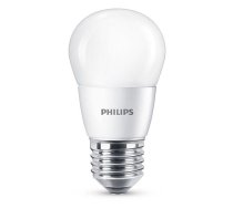 PHILIPS LED 7W (60W) P45 E27 2700K matēta spuldze 806lm