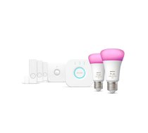 Philips Hue'Philips Hue Secure Sensor WCA E27 set EU (3 sensors, 1 motion sensor, 1 bridge, 2 bulbs) spuldze 8720169159617 929002468824