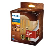 PHILIPS LED G95 3.1W (25W) 1800K E27 Amber spuldze 250lm