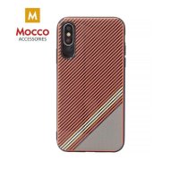 Mocco Trendy Grid And Stripes Silicone Back Case for Apple iPhone 7 Plus / 8 Plus Red (Pattern 1)
