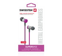 Swissten SuperBass Earbuds Metal YS900 Stereo  Headset With Microphone 3,5mm / 1.2m