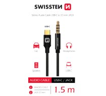 Swissten Textile Audio Adapter USB-C / 3.5 mm / 1.5m