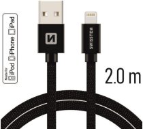 Swissten MFI Textile Fast Charge 3A Lightning Data and Charging Cable 2.0m