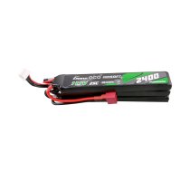 Gens ace 25C 2400mAh 3S2P 11.1V NUNCHUCK 3X Airsoft Gun Lipo Battery with Deans(T) Plug