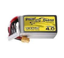 Tattu R-Line Version 4.0 1300mAh 29.6V 130C 8S1P Lipo Battery Pack with XT60 Plug