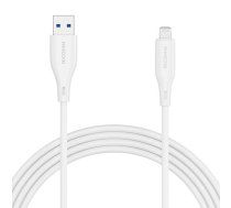 USB-A to Lightning Cable Ricomm RLS007ALW 2.1m