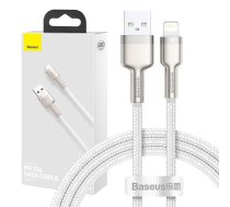 USB cable for Lightning Baseus Cafule, 2.4A, 1m (white)