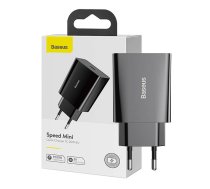 Baseus Speed Mini Quick Charger, USB-C, PD, 3A, 20W (black)