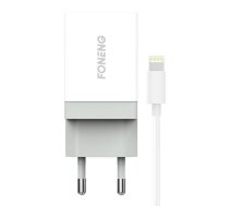 Charger Foneng 1x USB K210 10.5W + USB Lightning cable