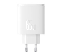 Wall charger Baseus OS-Cube Pro 2xUSB-C + USB, 65W (white)