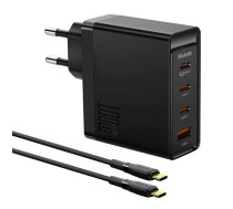 Wall charger McDodo GAN 3xUSB-C + USB, 100W + 2m cable (black)