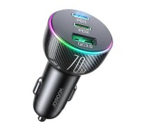 Car charger Joyroom JR-CL26, 2x USB-C PD, 1x USB 70W (black)