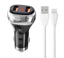 LDNIO C2 2USB Car charger + Lightning Cable