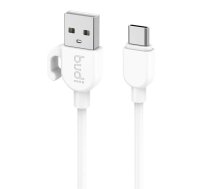 USB-A to USB-C cable Budi, 2.4A, 1m